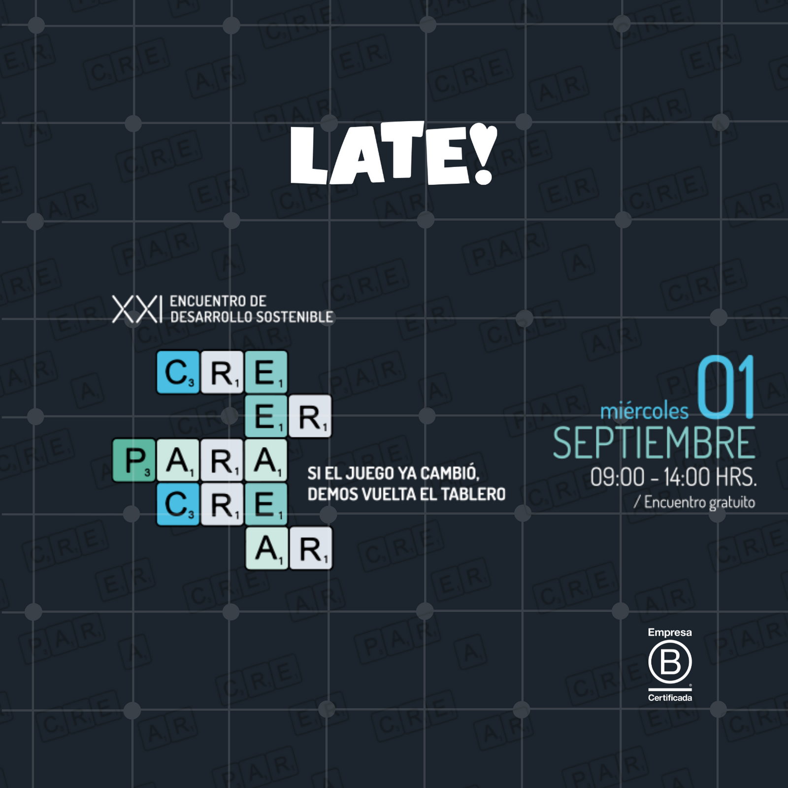 GAME OVER!! Creer para crear.