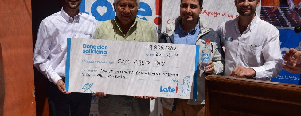 Donación ONG Creo País
