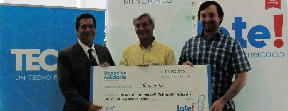Donación a Techo – Chile, Región de Antofagasta.