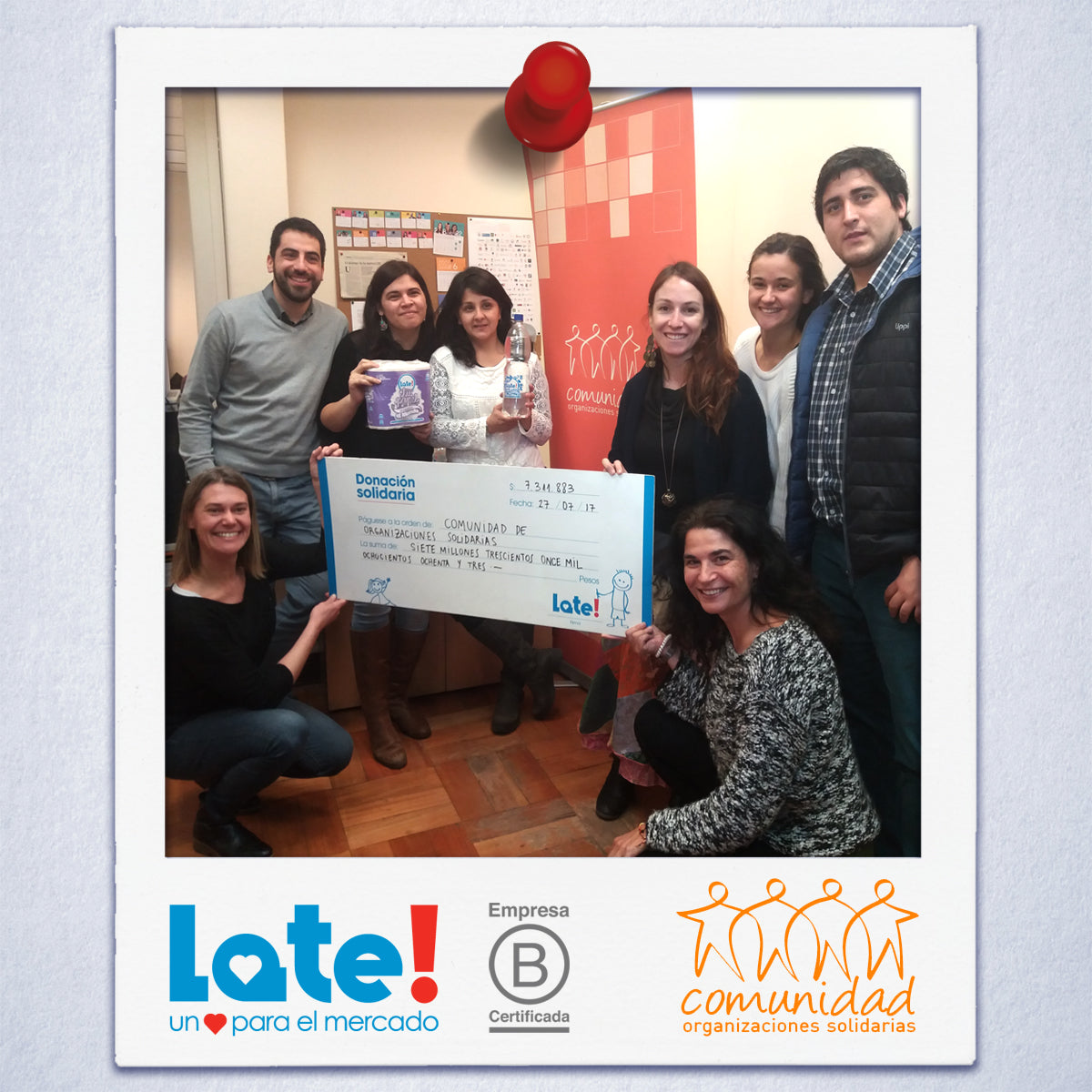 Donación a Comunidad de Organizaciones Solidarias