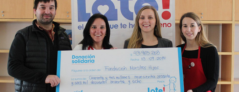 Donación a Fundación Nuestros Hijos