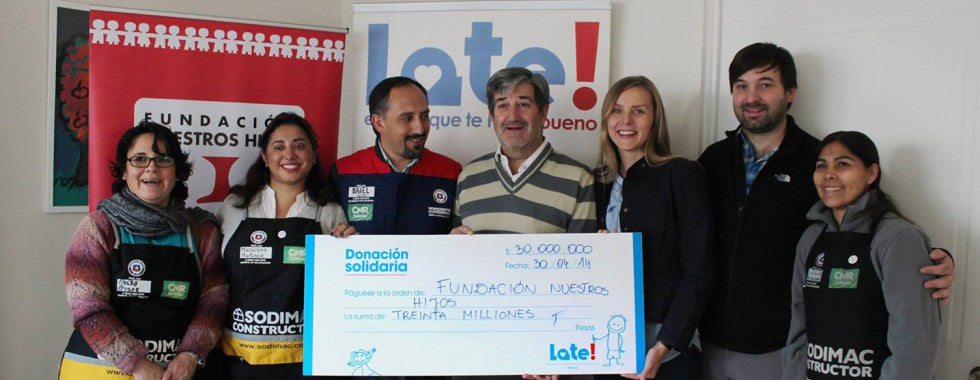 Donación para Fundación Nuestros Hijos
