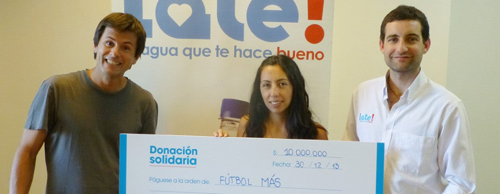 Donación para Fundación Fútbol Más