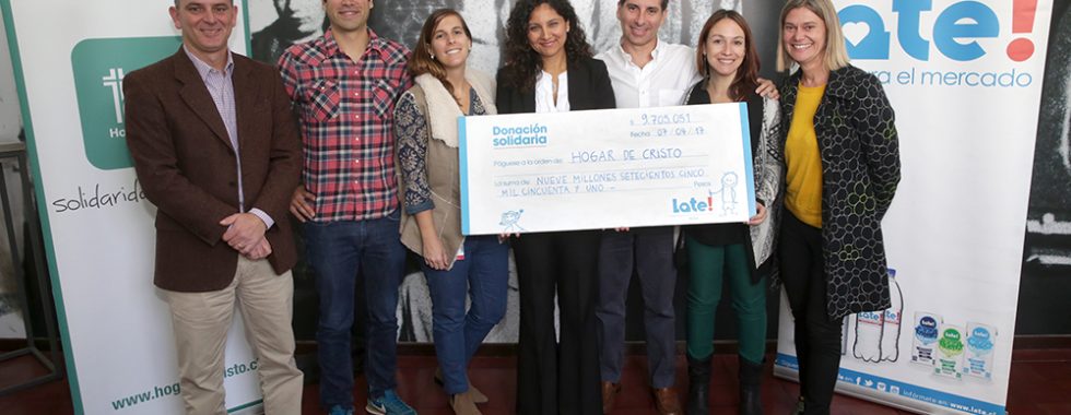 Donación a Hogar de Cristo