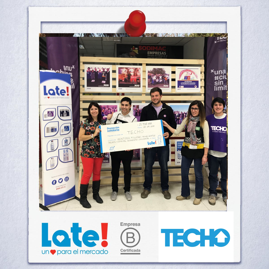 Donación a Fundación Techo