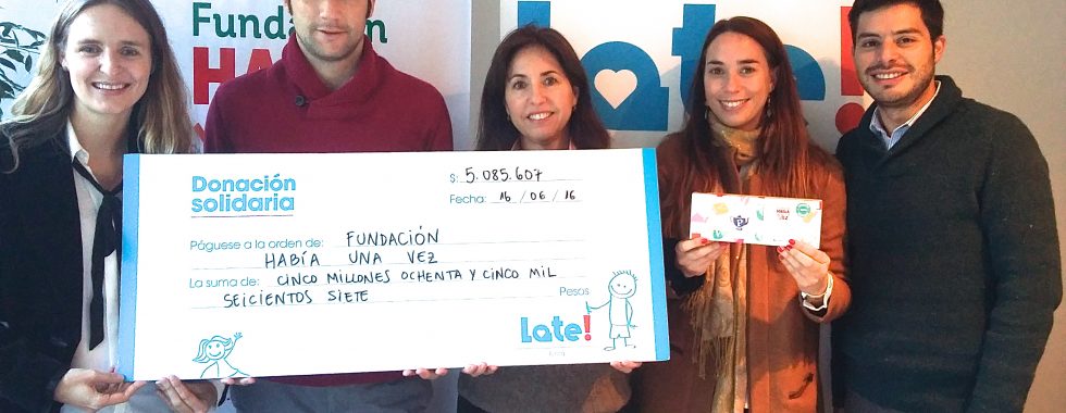 Donación a la Fundación Había Una Vez.