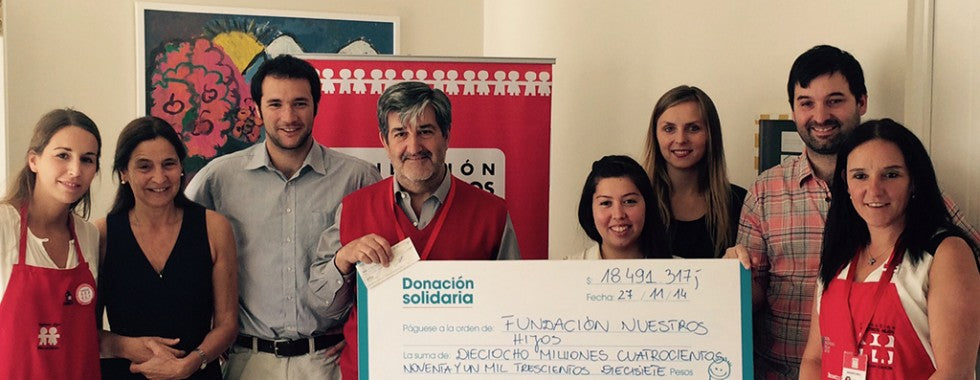 Donación para Fundación Nuestros Hijos
