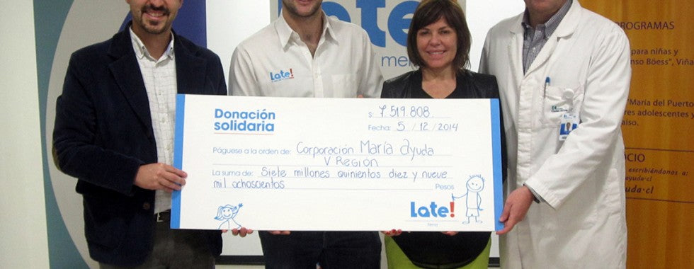 Donación para Fundación María Ayuda