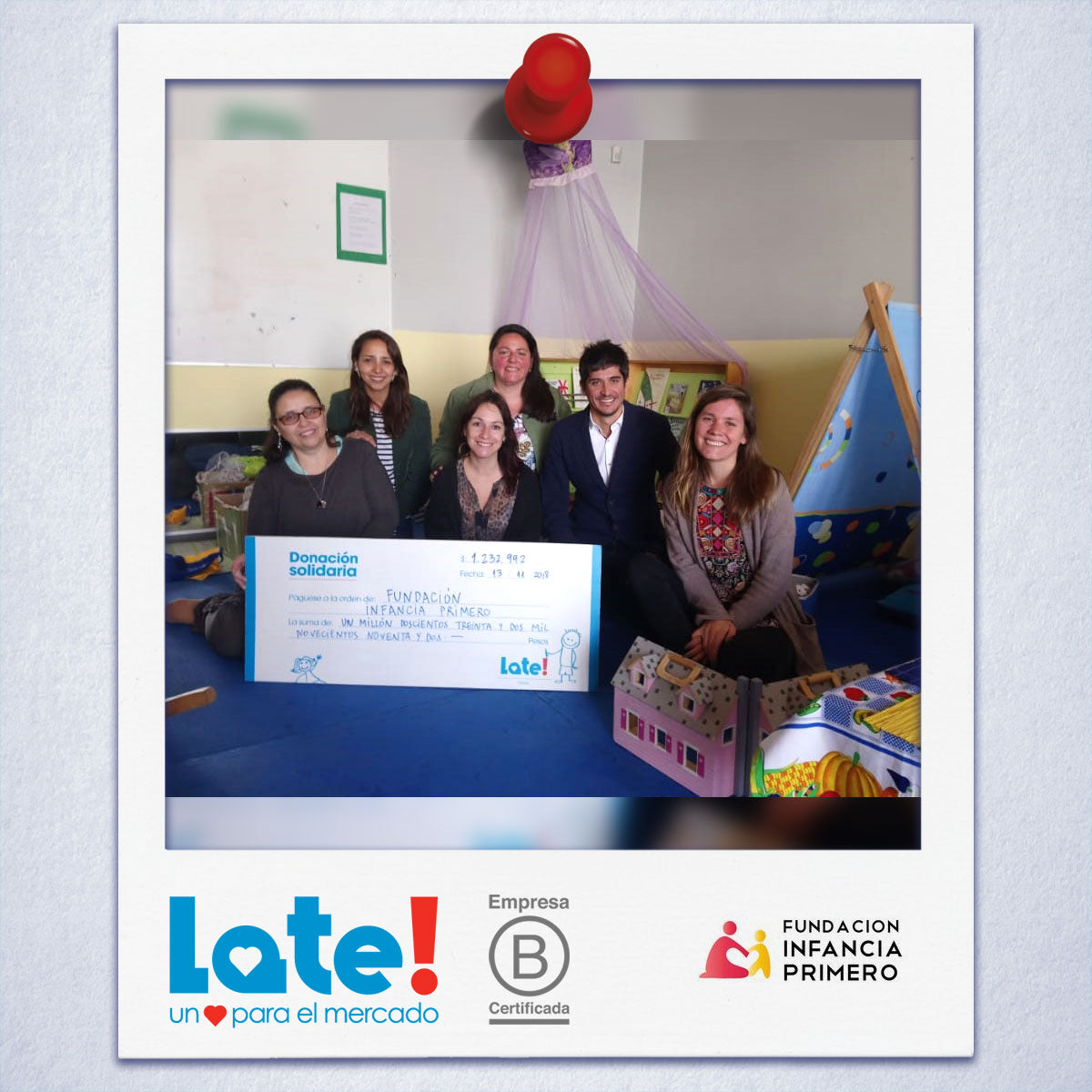 DONACIÓN A FUNDACIÓN INFANCIA PRIMERO