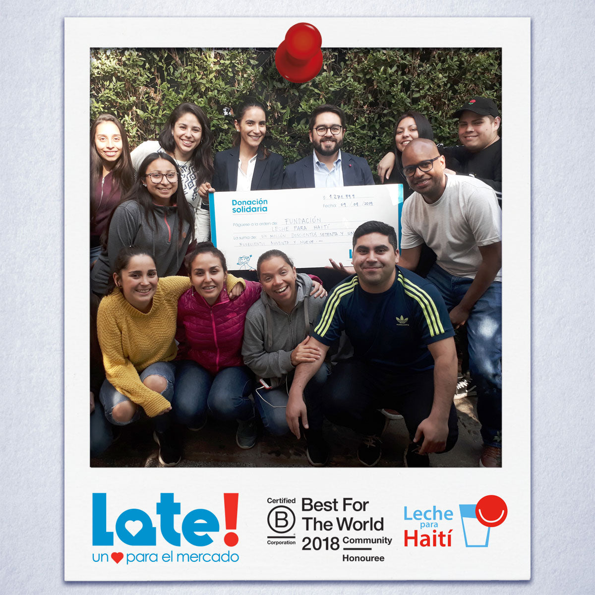 DONACIÓN LECHE PARA HAITÍ