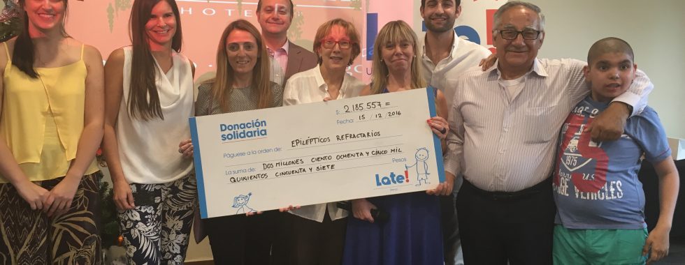 Donación a la Fundación Epilépticos refractarios