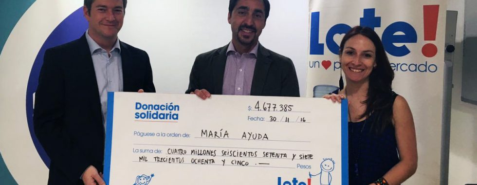 Donación a María Ayuda
