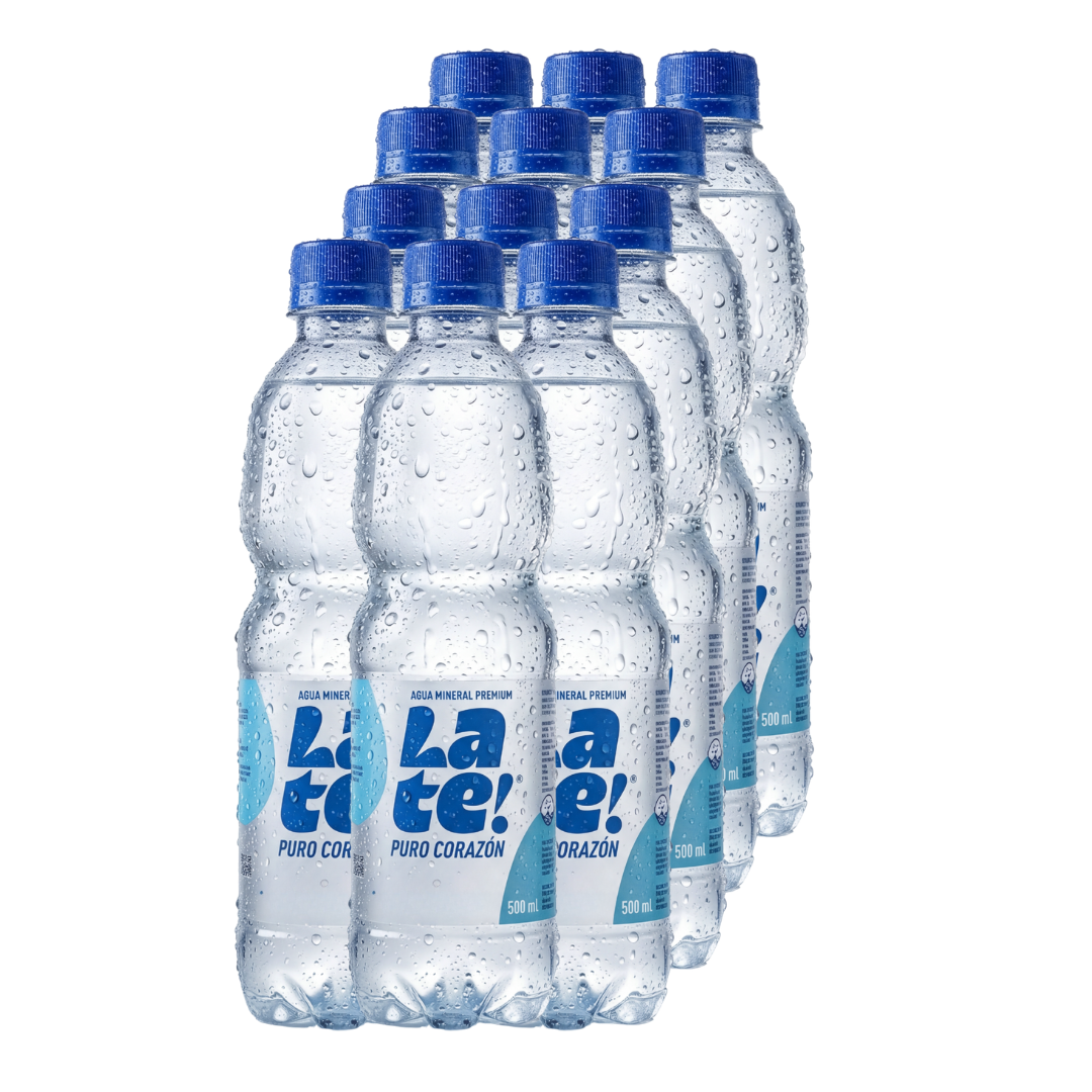 Agua Mineral Late! 500cc. Gasificada