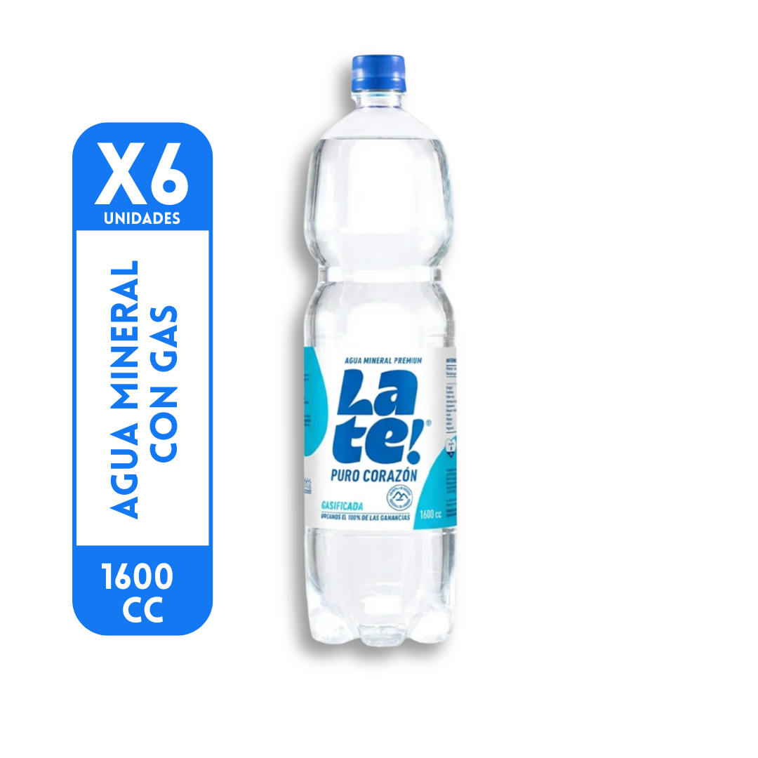 Agua Mineral Con Gas 1600cc Cachantún