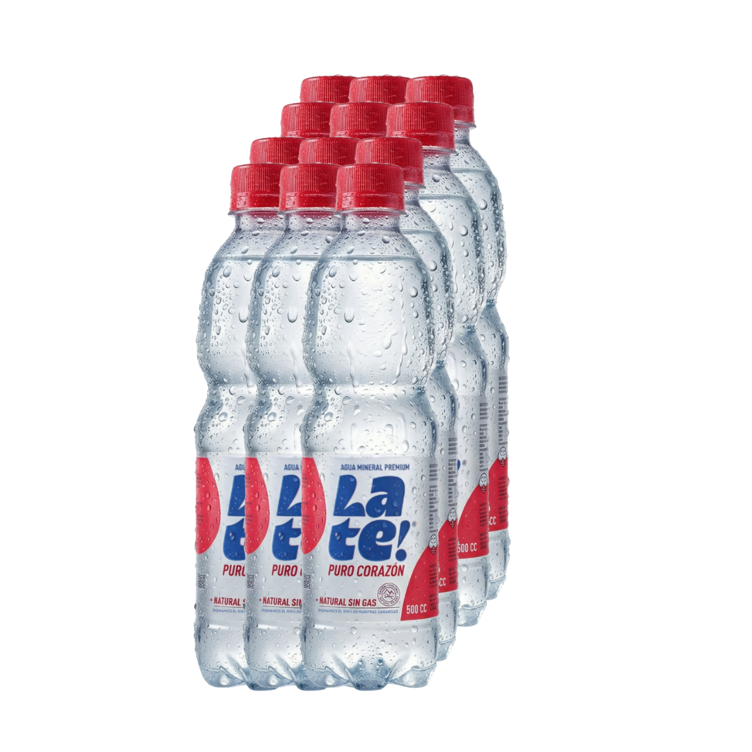 Agua Mineral Late! 500cc. Sin Gas