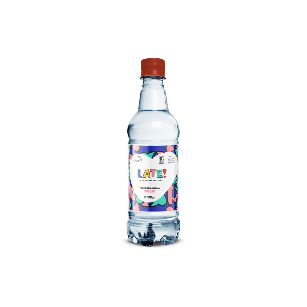 Agua Mineral Late! 500cc. Sin Gas