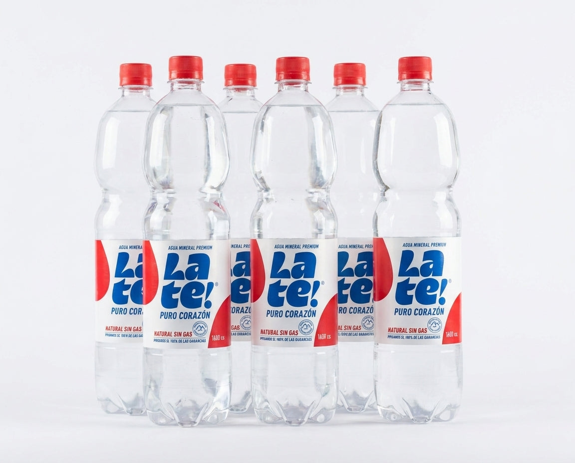 Agua Mineral Late! 1600cc. Sin Gas