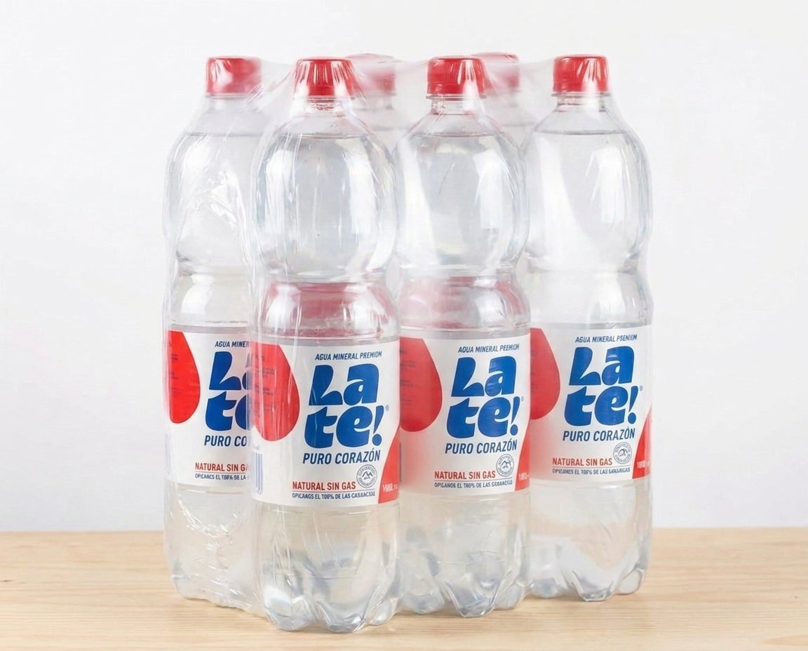 Agua Mineral Late! 1600cc. Sin Gas