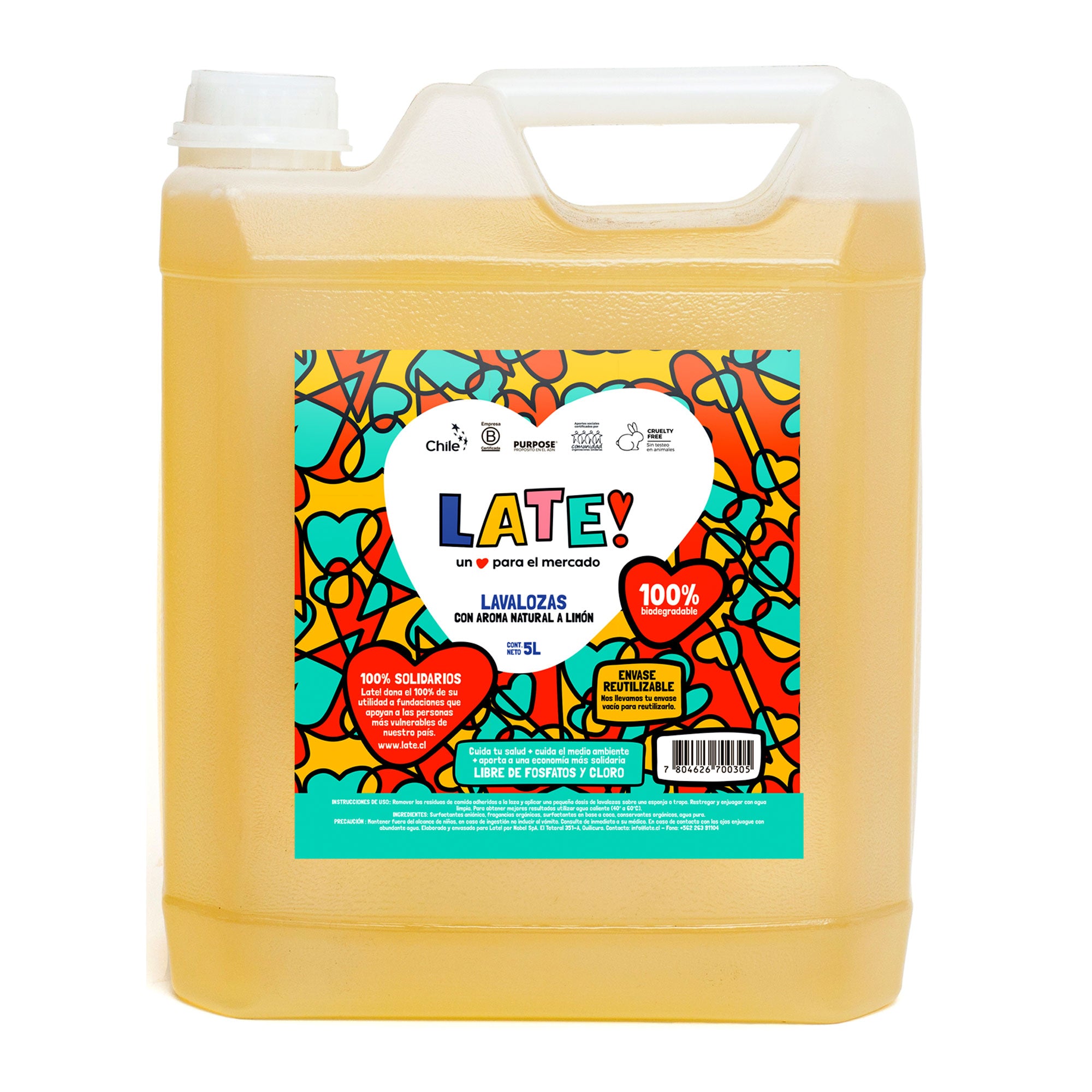 Lavalozas Biodegradable 5 L