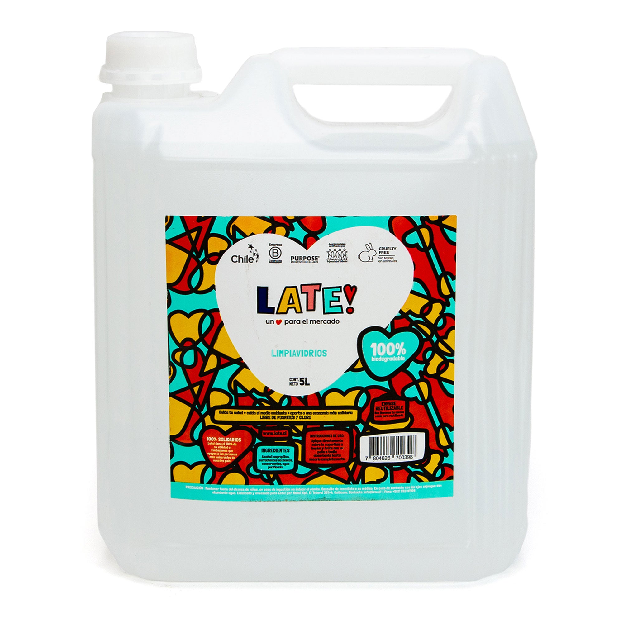 Limpiavidrios Biodegradable 5 L